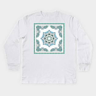 Paisley and geometric Kids Long Sleeve T-Shirt